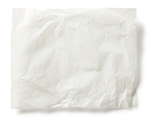 crumoled sheet of baking paper