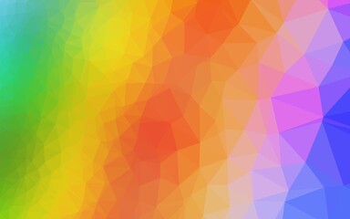 Obraz premium Light Multicolor, Rainbow vector blurry triangle texture. A vague abstract illustration with gradient. New texture for your design.