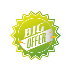 special offer season, sticker or tag commerce