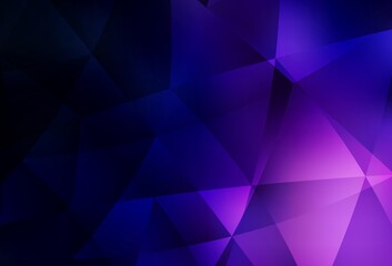 Dark Purple vector abstract polygonal background.