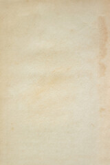 yellowed blank sheet of old paper close, soft focus
