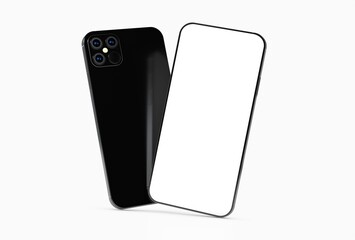 digital smartphone device mobile phone 3d isolated