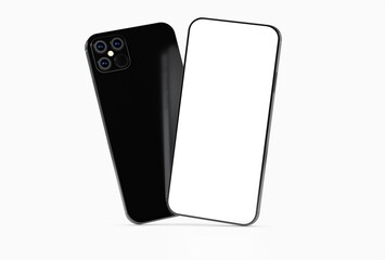 a digital smartphone device mobile phone 3d isolated