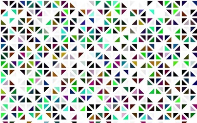 Light Multicolor, Rainbow vector seamless background with triangles. Abstract gradient illustration with triangles. Pattern for design of window blinds, curtains.
