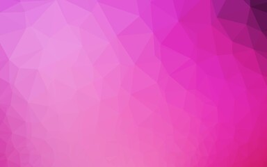 Light Pink vector low poly cover. Modern geometrical abstract illustration with gradient. Completely new template for your business design.