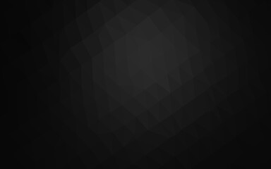 Dark Silver, Gray vector triangle mosaic texture. An elegant bright illustration with gradient. Polygonal design for your web site.