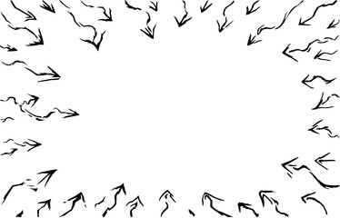 Arrow Swarm Frame Drawing