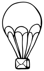 Delivery Parachute Drop Drawing