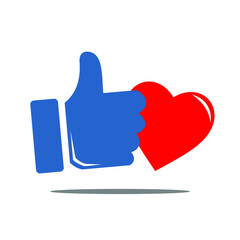 like and love icon image