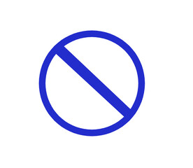 no restication sign with white background.