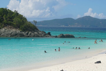 Crystal clear water in Saint Thomas