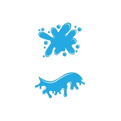 water splash icon vector illustration design template
