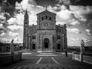 Famous Ta Pinu Shrine - a popular church on the Island of Gozo