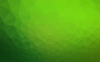 Light Green vector abstract polygonal layout. A completely new color illustration in a vague style. Template for your brand book.