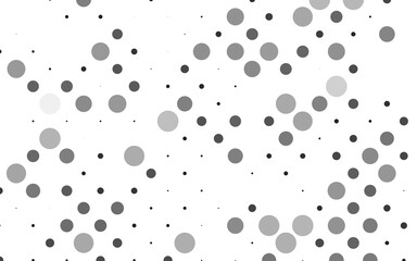 Light Silver, Gray vector template with circles. Modern abstract illustration with colorful water drops. Design for posters, banners.