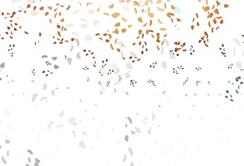 Light orange vector backdrop with abstract shapes.