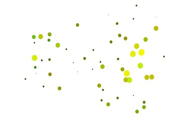 Light Green, Yellow vector layout with circle shapes.