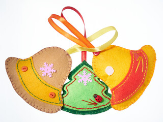 Soft toy. Christmas decorations. Handmade.