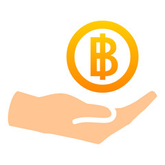 Color icon for Thai Baht Saving EPS10