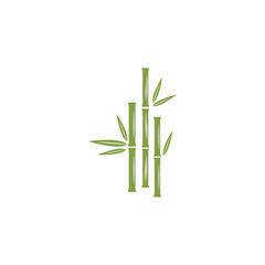 Bamboo Logo Template vector icon illustration design