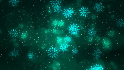 falling snowflake background