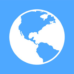 Earth icon vector, earth sign EPS10