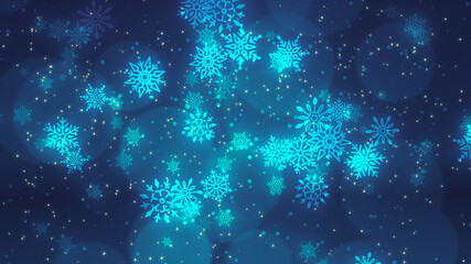 falling snowflake background