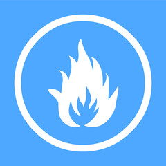 Fire icon vector fire sign EPS10