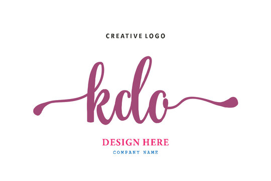 KDO lettering logo is simple, easy to understand and authoritative