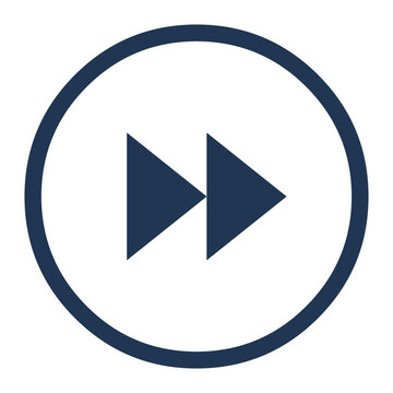 Fast Forword icon vector fast forword button EPS10 