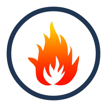 Fire icon vector fire sign EPS10