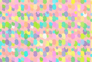 Light Multicolor, Rainbow vector template with bent lines.