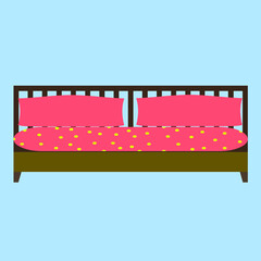 Flat vector icon for Bedspreads EPS10