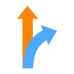 Flat Vector icon for Deviation EPS10