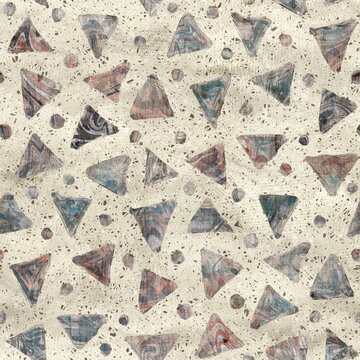 Seamless surface pattern for interiors or surface. High quality illustration. Digital rendering of an elegant ornate grungy design. Highly detailed and textured original graphic for print.
