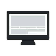 computer monitor with screen