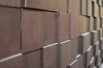 壁のテクスチャ素材、茶色、正方形のデザイン