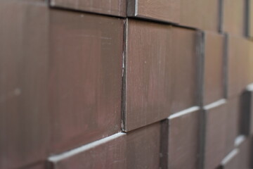 壁のテクスチャ素材、茶色、正方形のデザイン