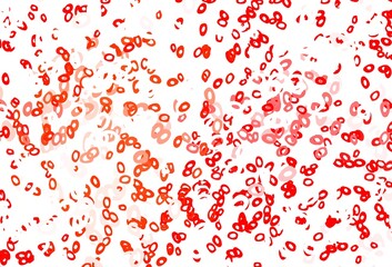 Obraz premium Light Red vector layout with circle shapes.