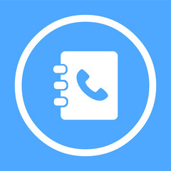 Phone book icon vector phone book sign EPS10