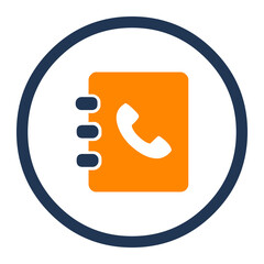 Phone book icon vector phone book sign EPS10