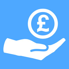 Obraz premium Saving icon for Great Britain Pound EPS10