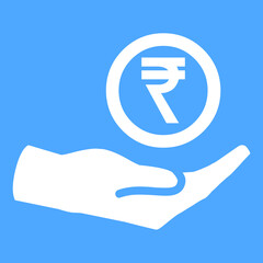 Saving icon for Indian Rupee EPS10