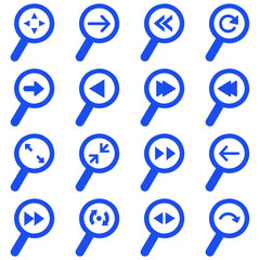 Vector icons set for web