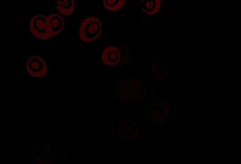 Dark Red vector pattern with spheres.