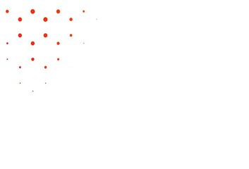 Light yellow, orange vector background with bubbles.