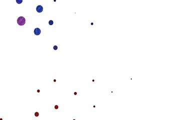 Light blue, red vector template with circles.