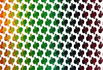 Light Multicolor, Rainbow vector background with bent ribbons.