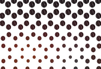 Light red vector template with circles.