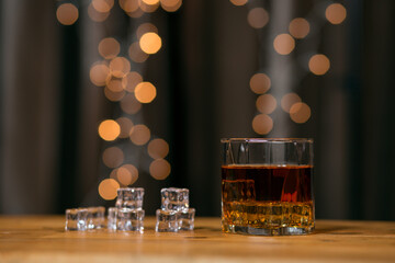 glass of champagne on the table